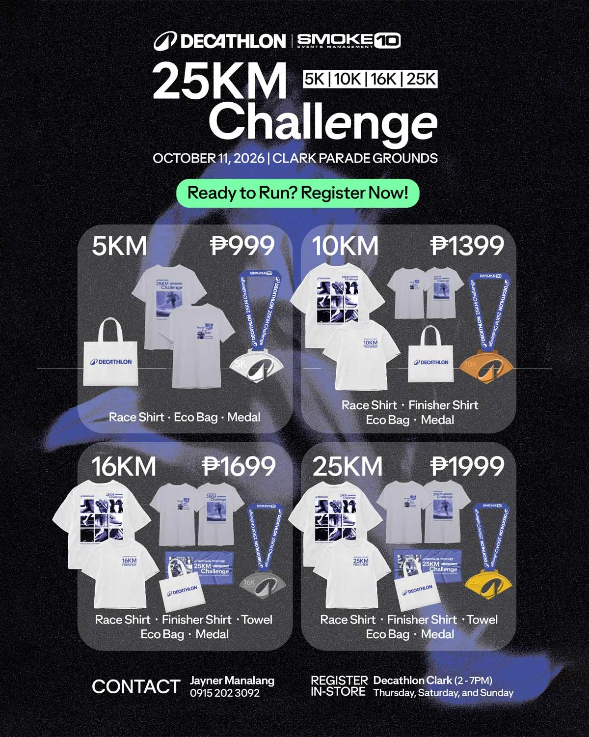 Decathlon 25KM Challenge 2026 official event artwork