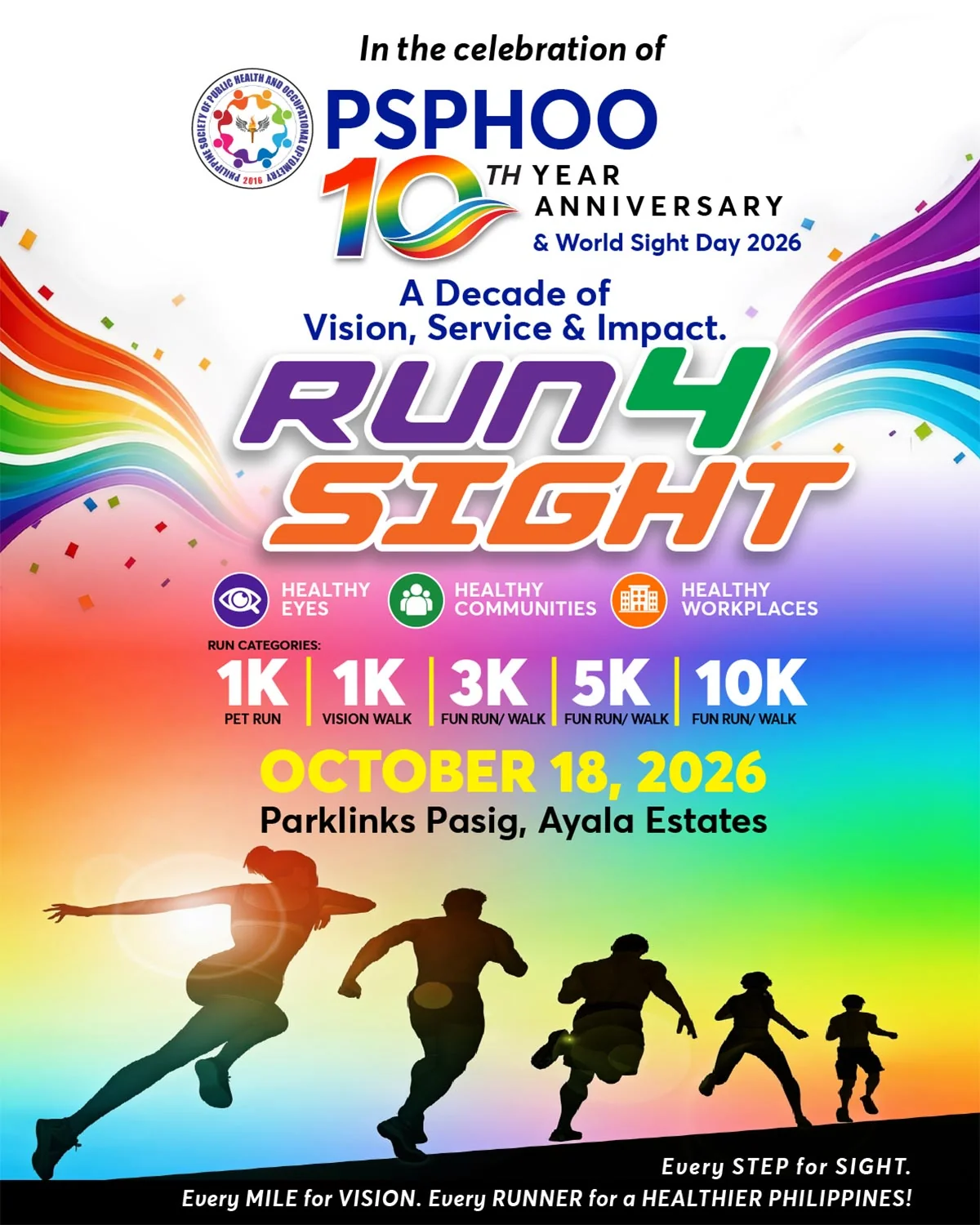 Run 4 Sight: PSPHOO @10 2026 official event artwork