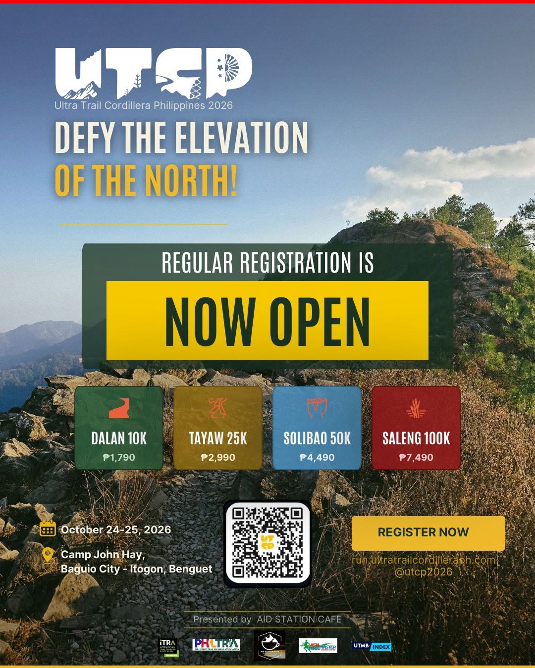 Ultra Trail Cordillera Philippines 2026 official event artwork