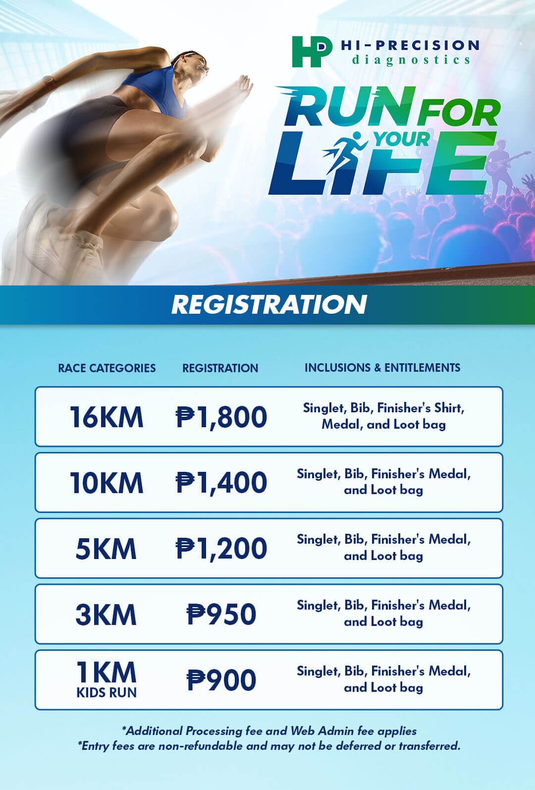 HP Run for your Life 2026 official event artwork