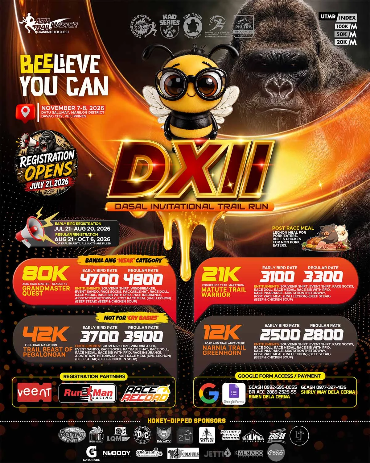 DXII Dasal Invitational Trail Run 2026 official event artwork