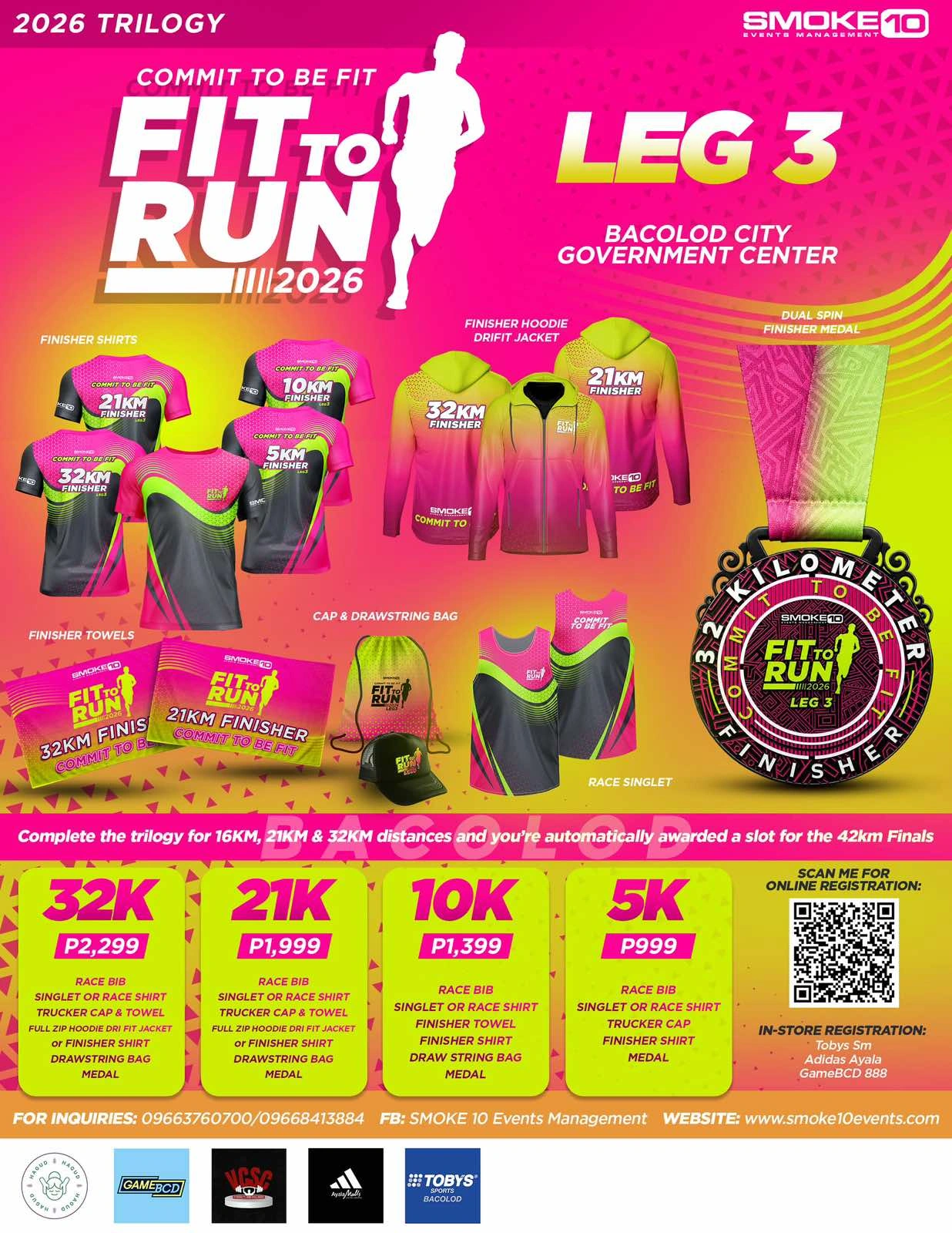 Fit To Run (Leg 3) Bacolod 2026 official event artwork