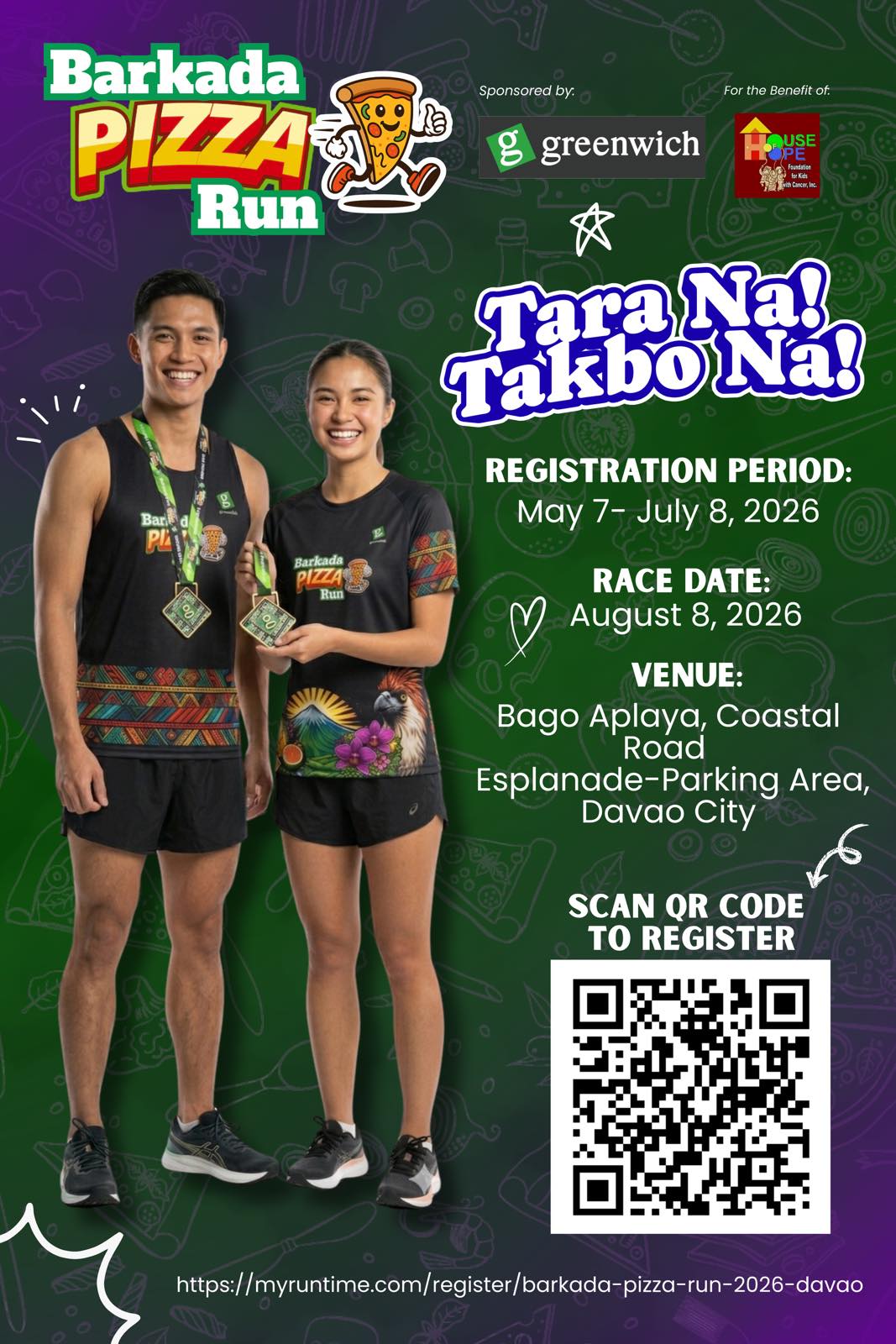 Barkada PIZZA Run 2026 official event artwork