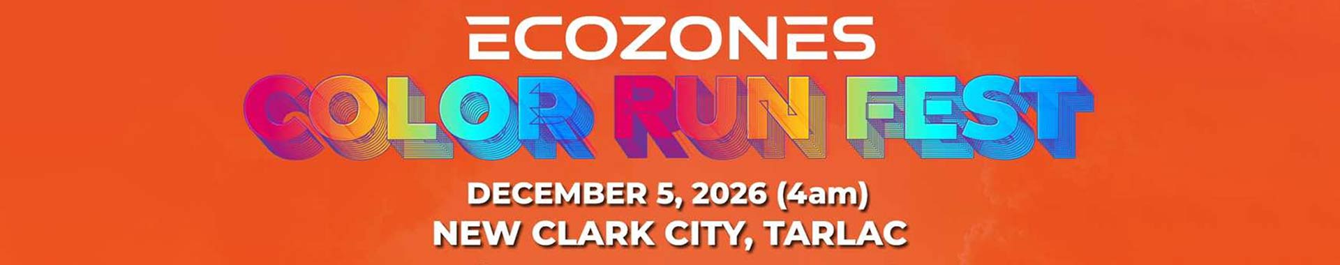 Ecozones Color Run Fest 2026 Leg 4 - Tarlac official event artwork